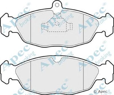 APEC BRAKING pad730 -  Комплект тормозных колодок, дисковый тормоз